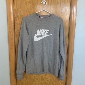 Grey nike crewneck